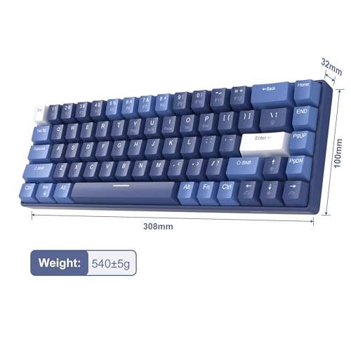 Portable 60% Gaming Mechanical Keyboard - Compact Wired