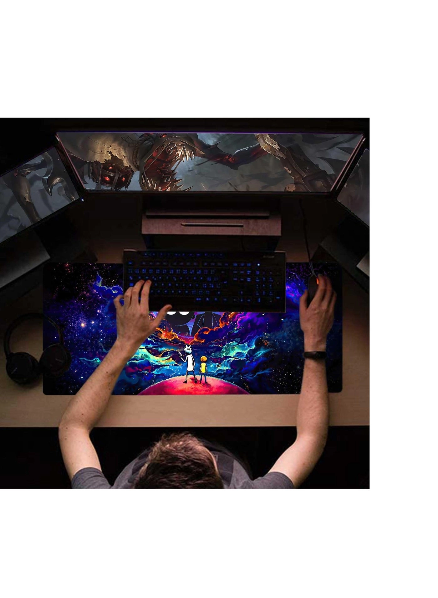Boho Lycra Gaming Mouse Pad - 80x40 cm