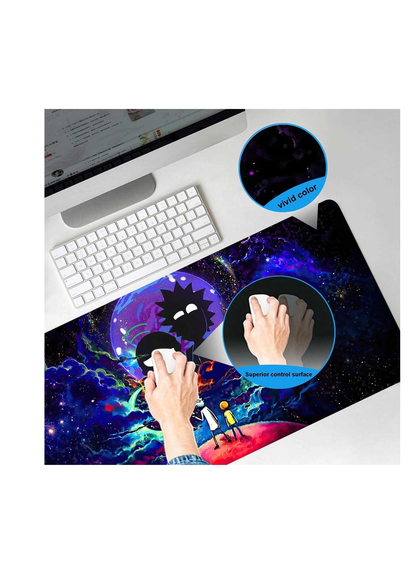 Boho Lycra Gaming Mouse Pad - 80x40 cm
