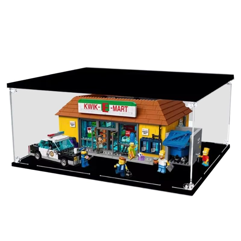 HCAEIOFJ Clear Acrylic Display Case - Fits 71016 Black Bottom+top Light