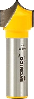 Yonico Groove Point Cutting Roundover Router Bit - 1/2-Inch