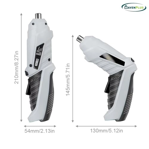 Cordless Drill Driver Kit - 47-piece Variable Speed Built-in LED