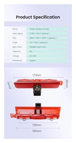 Reversing Camera For Benz E Class W211 - Night Vision RCA Connector 752*582