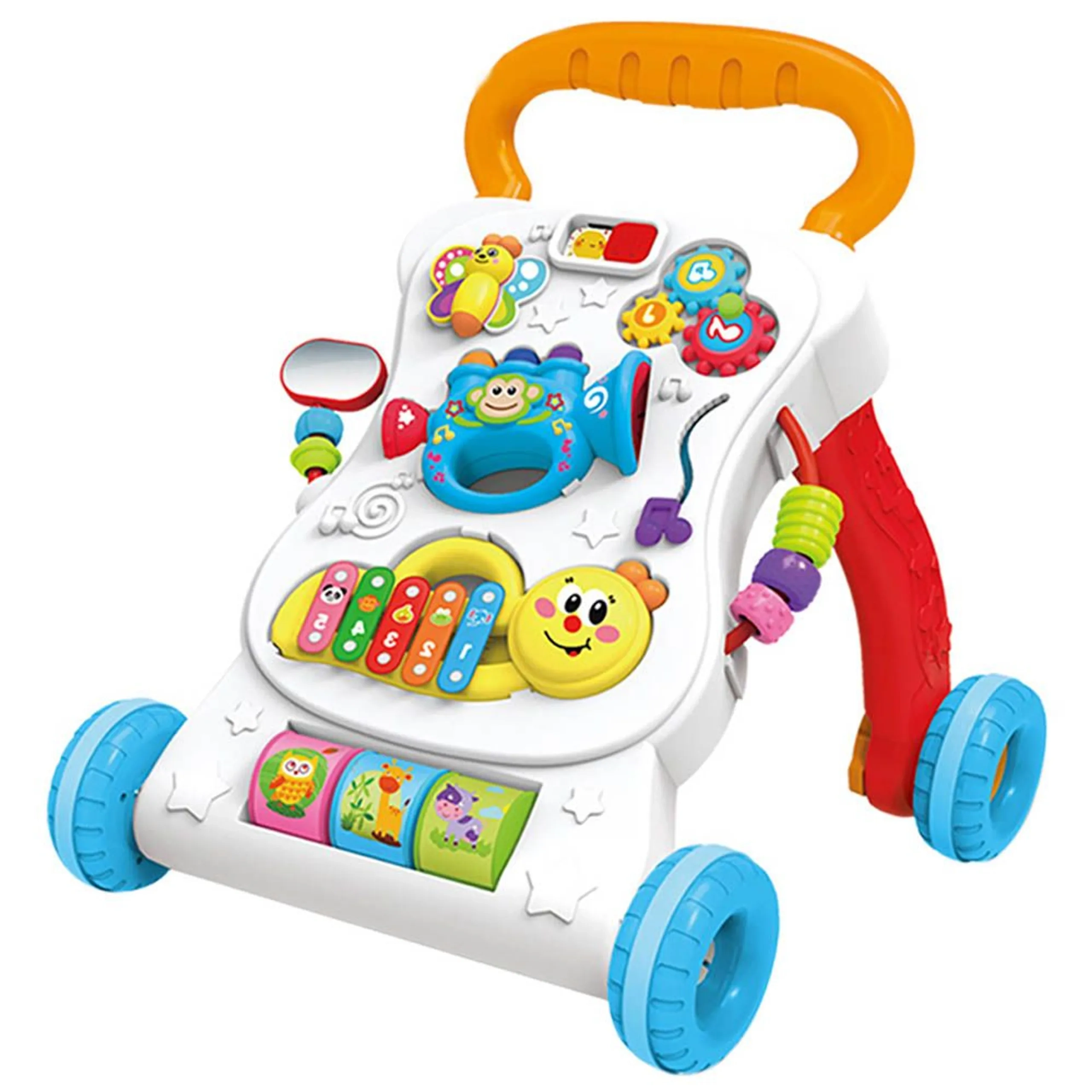 Little Angel Baby Musical Activity Walker - Piano Detachable Activity Board Blue