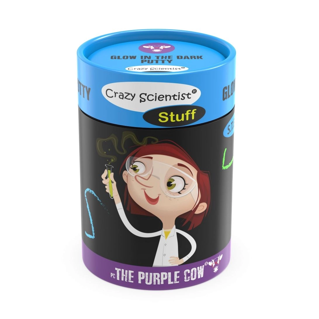 The Purple Cow Crazy Scientist Stuff Glow in the dark putty - 8 years+