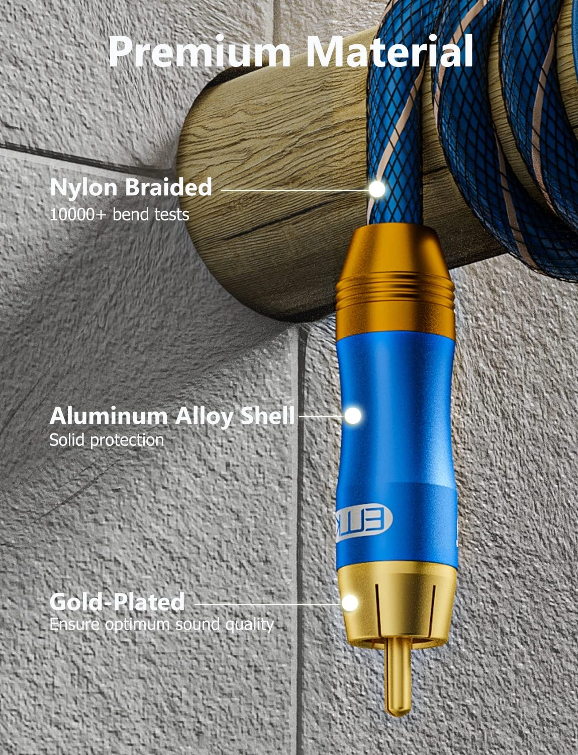 Subwoofer Cable - 3.3 ft/1m