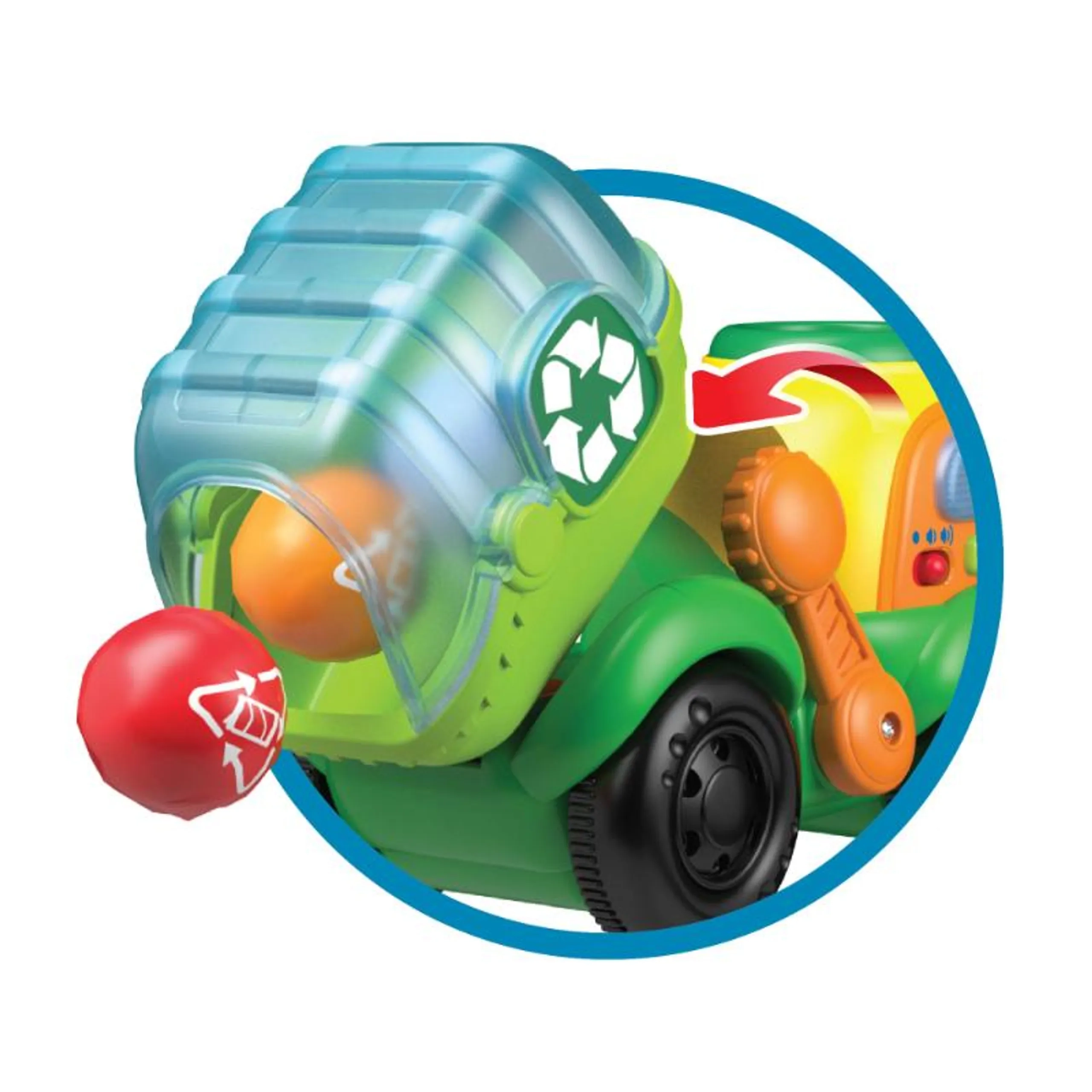 Go Green Pull-along Recycle Truck - 3 pieces