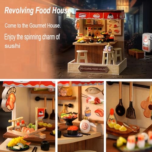 Miniature Wooden Dollhouse Furniture Kit - Creative Room 1:24