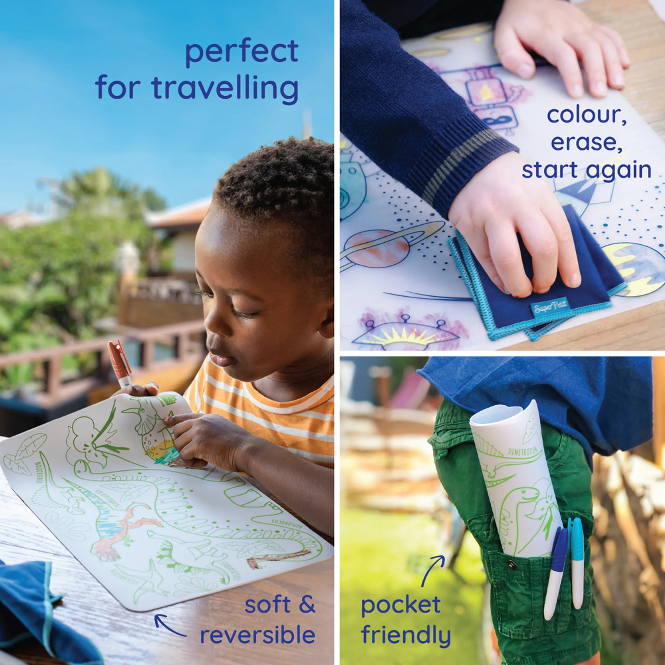 Super Construction Reversible Mini Playmat - Suitable for 3 years & above