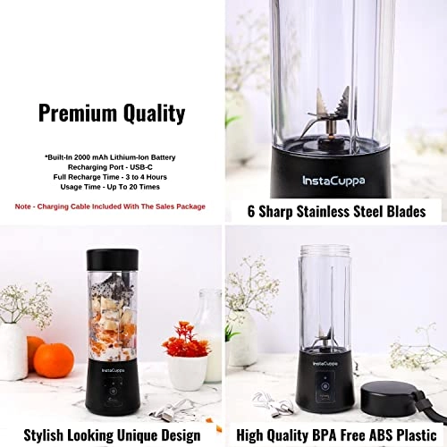 Mini Electric Chopper - 45W + Blender Bottle - 150W