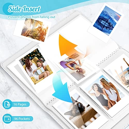 Instax Mini 96 Pockets Faux Leather PVC Photo Album