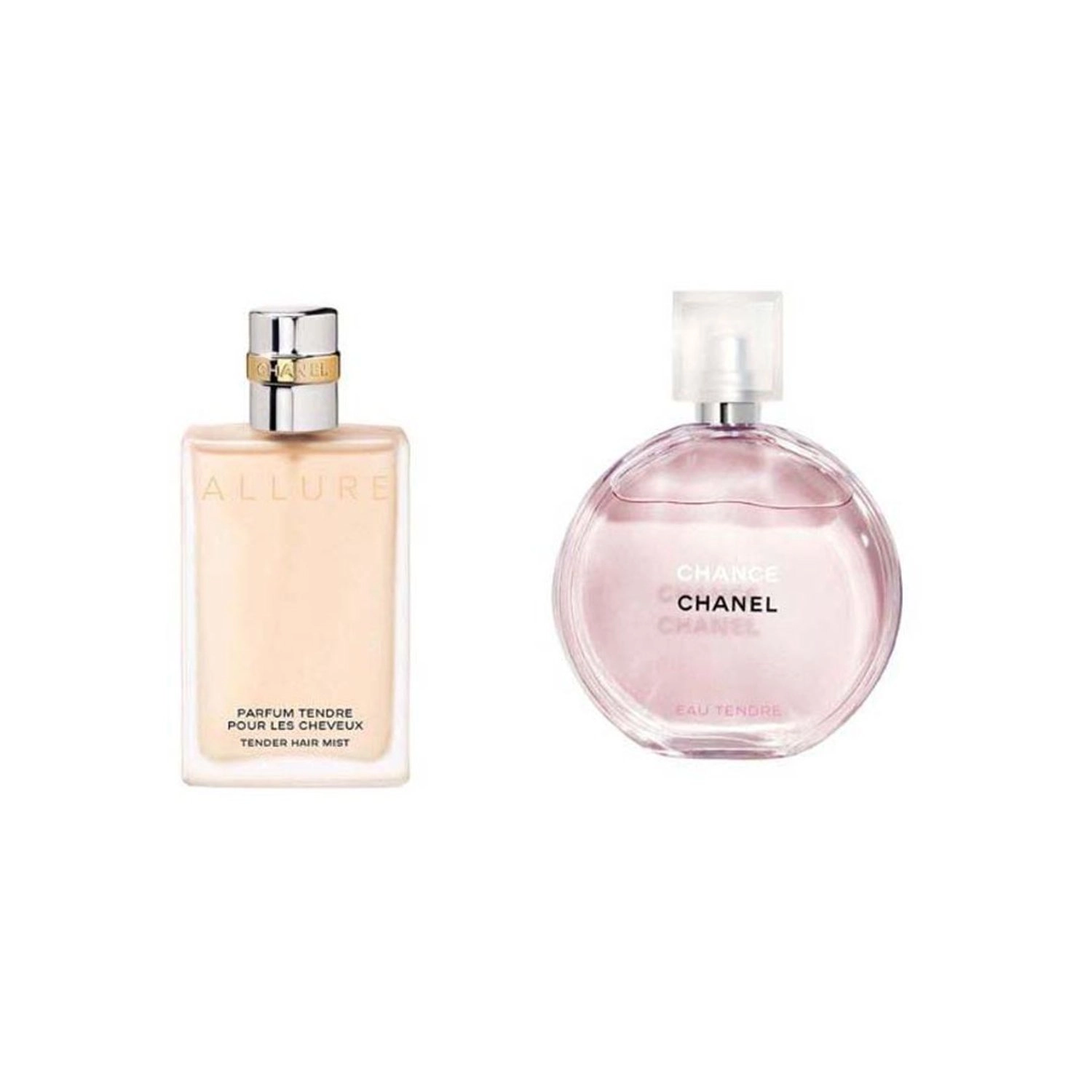 CHANEL Chance Eau Tendre EDT - 100 ML + allure tender Hair Mist - 35 ML - Gift Sets