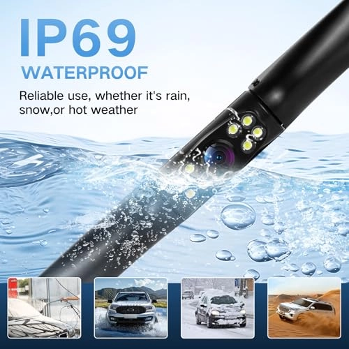 License Plate Backup Camera - Night Vision RCA 1080P