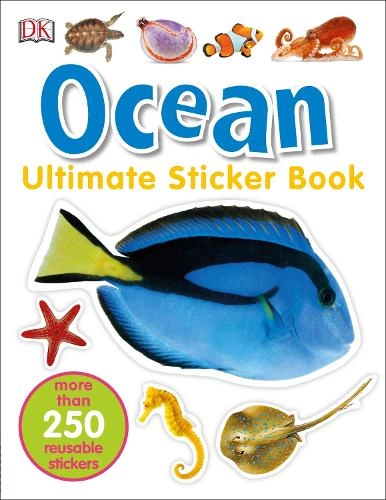 DK Sharks Activity Sticker Book Reusable 250 pcs
