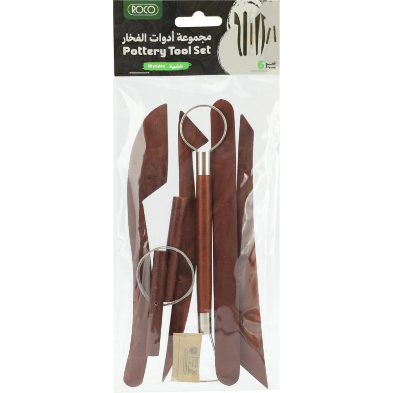 Roco Wooden Set Clay Tool - Wood/Metal 110g