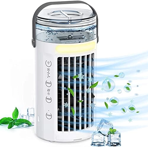 Mini Air Cooler - Portable 7-color LED 3 Fan Speeds