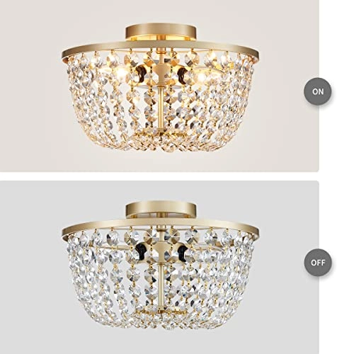 Crystal Leaf Chandelier