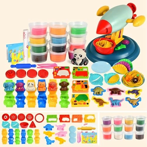 Rocket Noodle Playdough Toy Set - 47 pcs