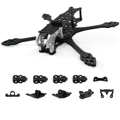 5 Inch Frame Wide X-Arm Kits - Suitable for G-MK5 M5 O3 Pro Black