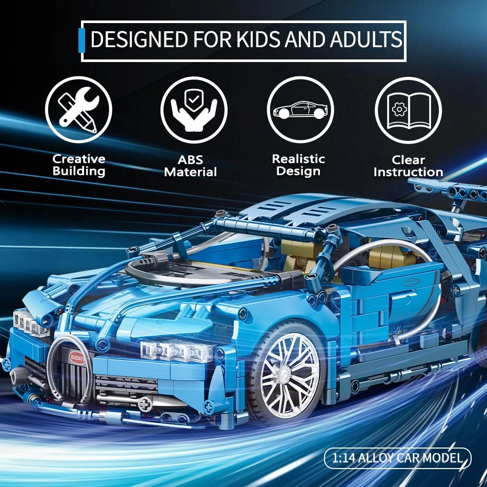 Technic Car Building Set - 1037 pcs