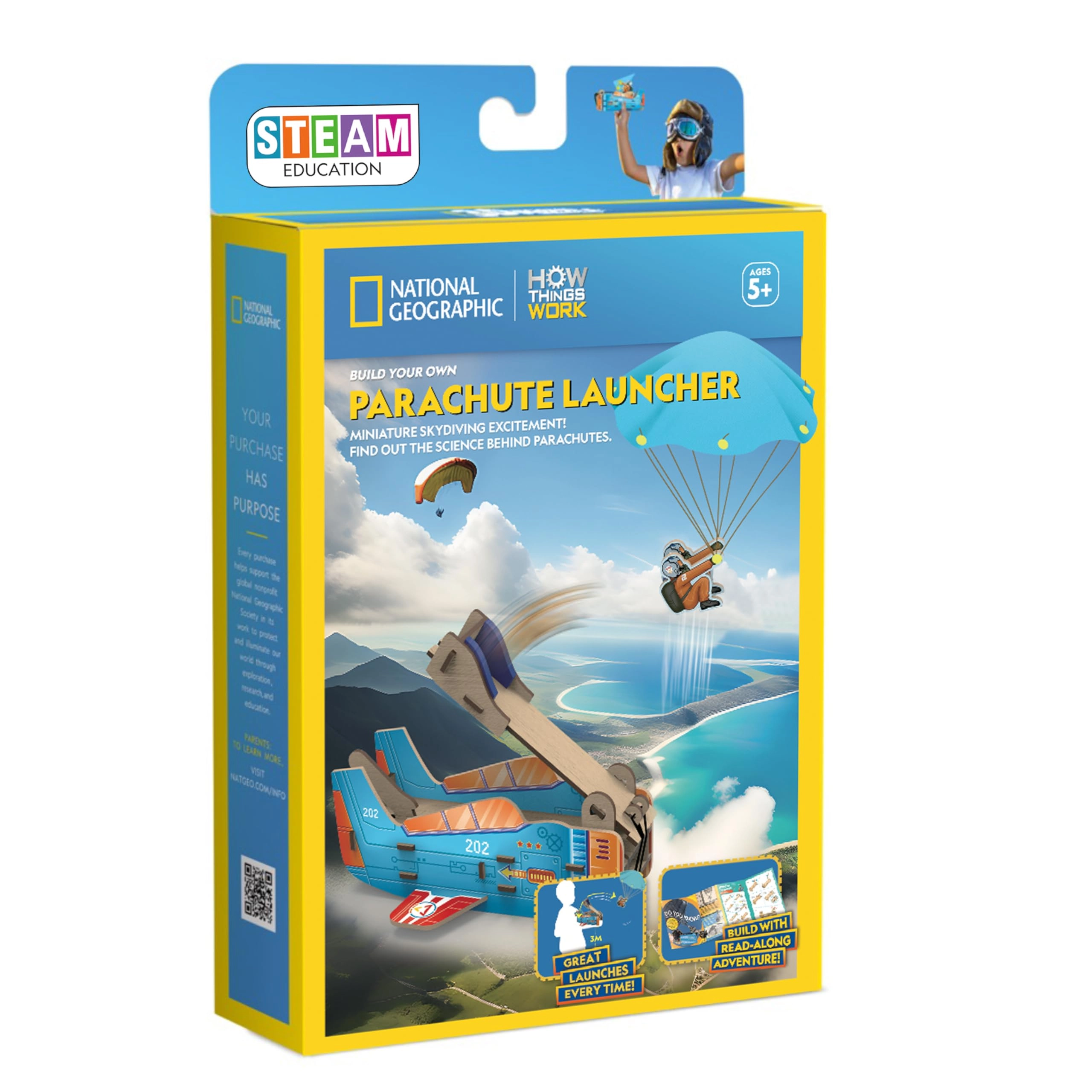 University Games Parachute Launcher Kit Physics - 5 years+