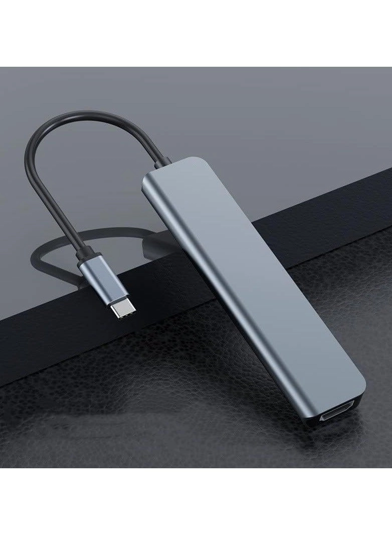 W18 Type C Hub - 3 USB HDMI 3D/TF