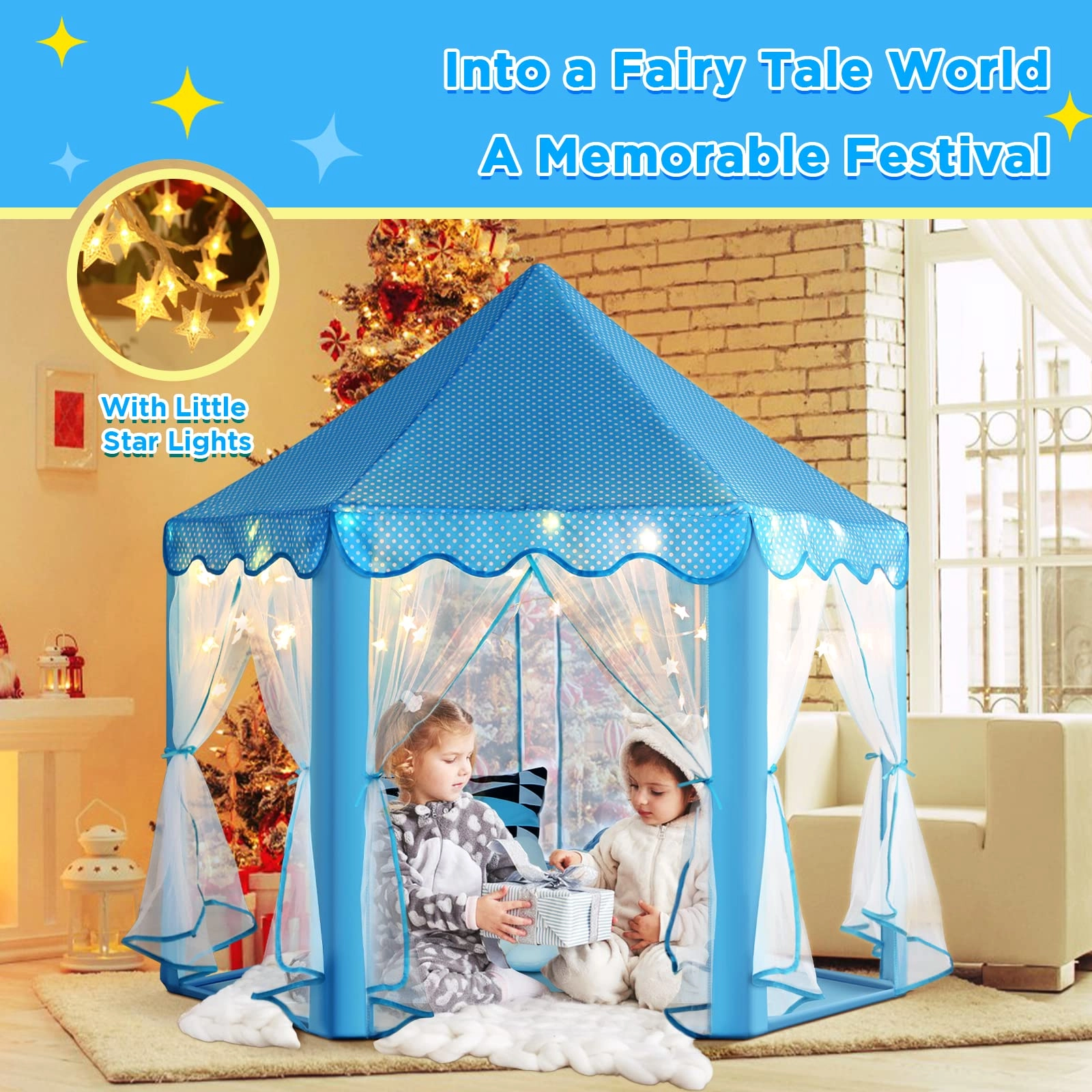 Princess Tent - 55 x 53 inches Pink