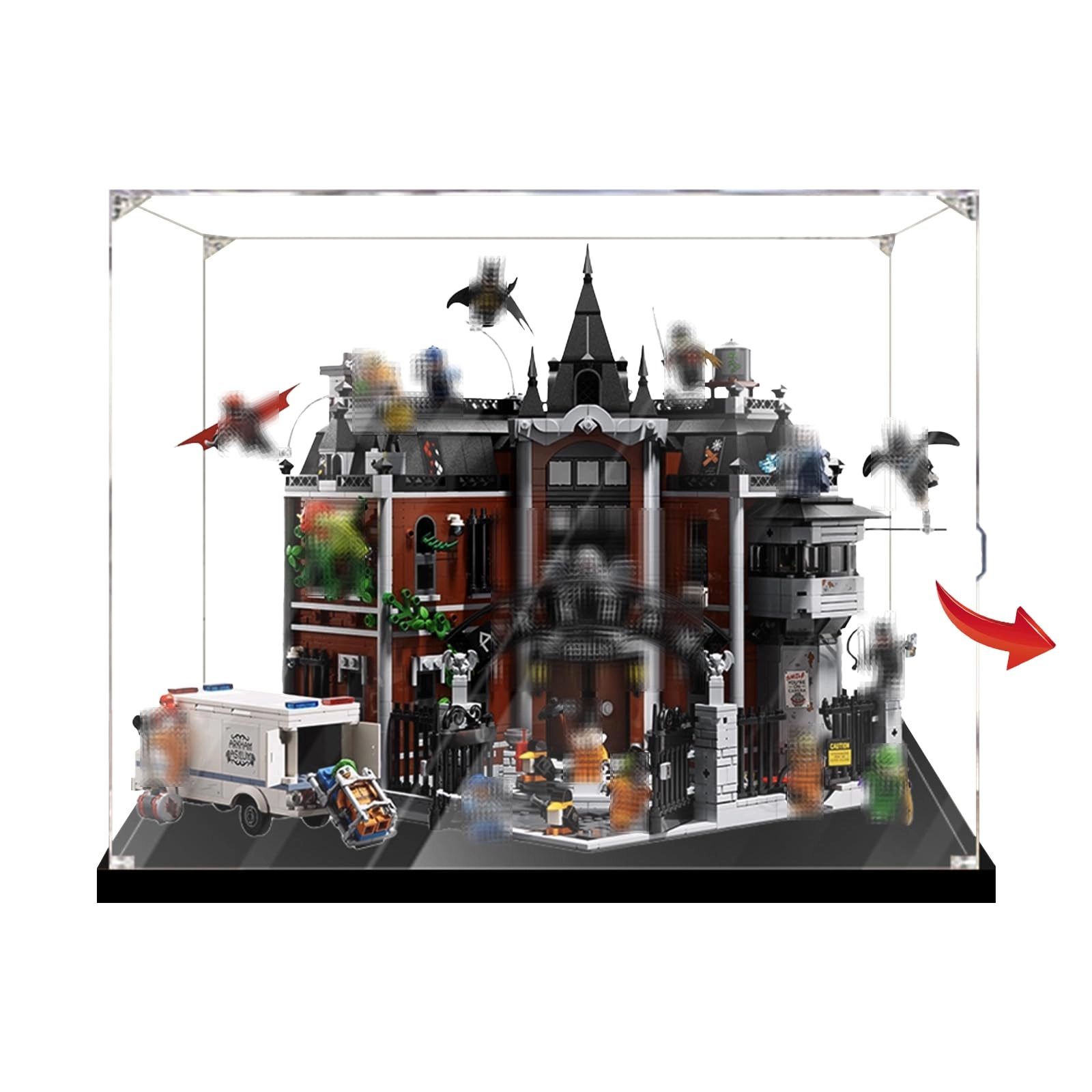 LeafLane Acrylic Display Case - 55 x 30 x 35 cm Transparent