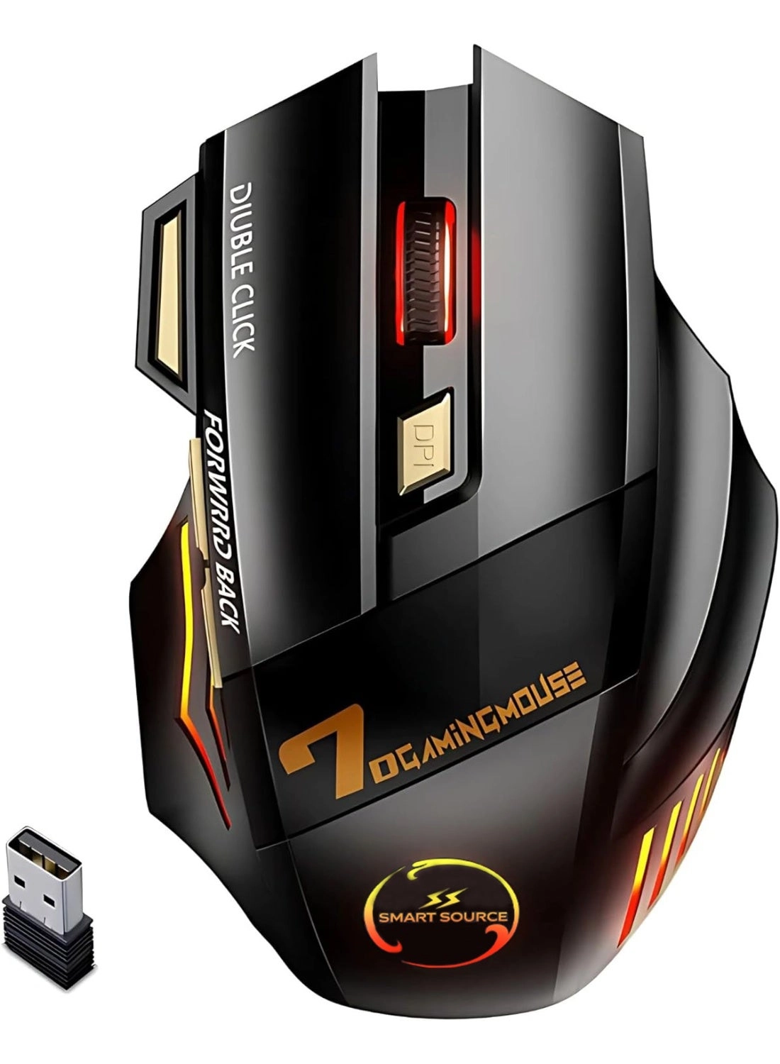 SmartSource Gaming Mouse - Bluetooth 5.1 2.4GHz Wireless