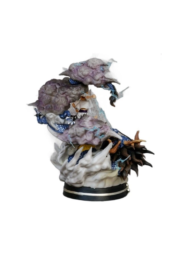 Gear 5 Nika Luffy VS Kaido Dragon Figure - 25cm Battle Scene
