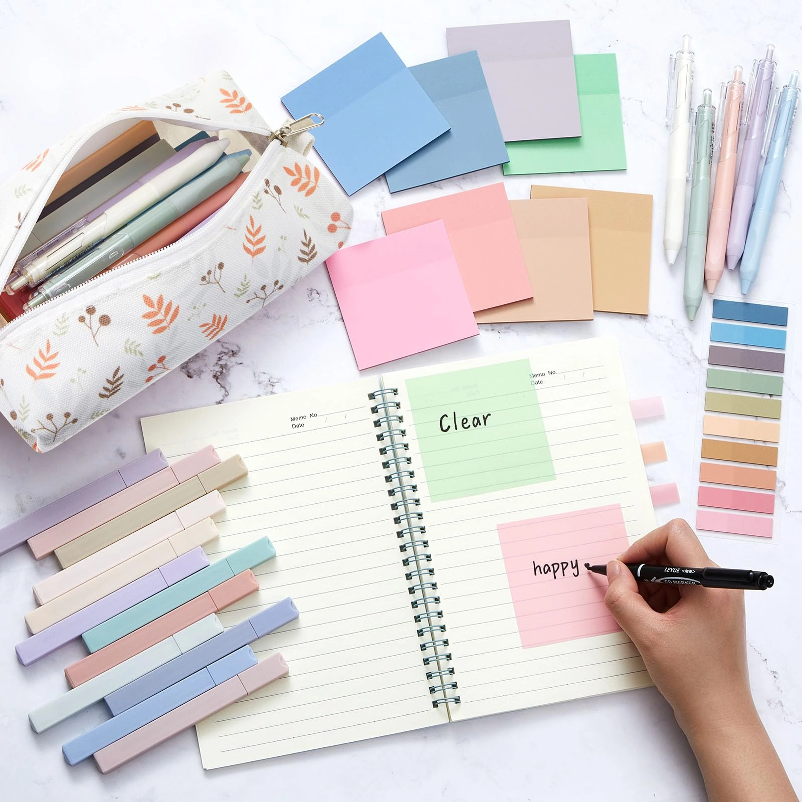 Aesthetic Book Annotation Kit - 39 Pcs