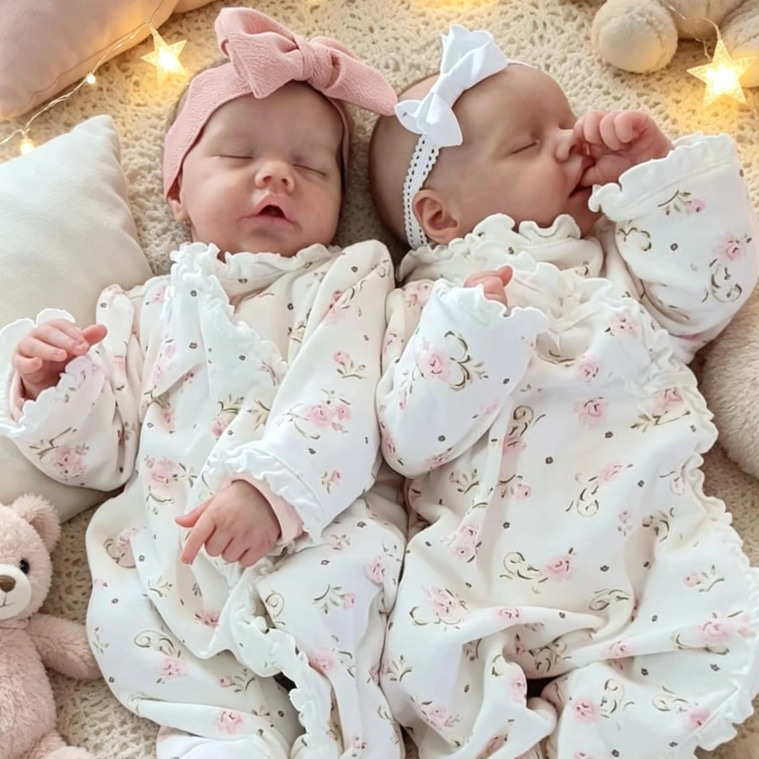 Nanjing Tianzeng Gifts Co.,Ltd Reborn Twins Baby Dolls - 18 inch Full Body Vinyl Ages 3+