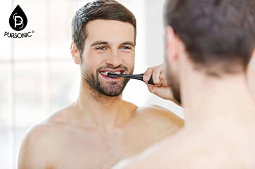 USB Rechargeable Sonic Toothbrush - 12 Brush Heads 38,000 STROKES PER MINUTE 3 BRUSHING MODES