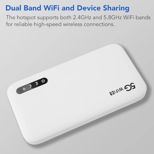 WiFi6 Mobile Hotspot - 5G 2.77 Gbps