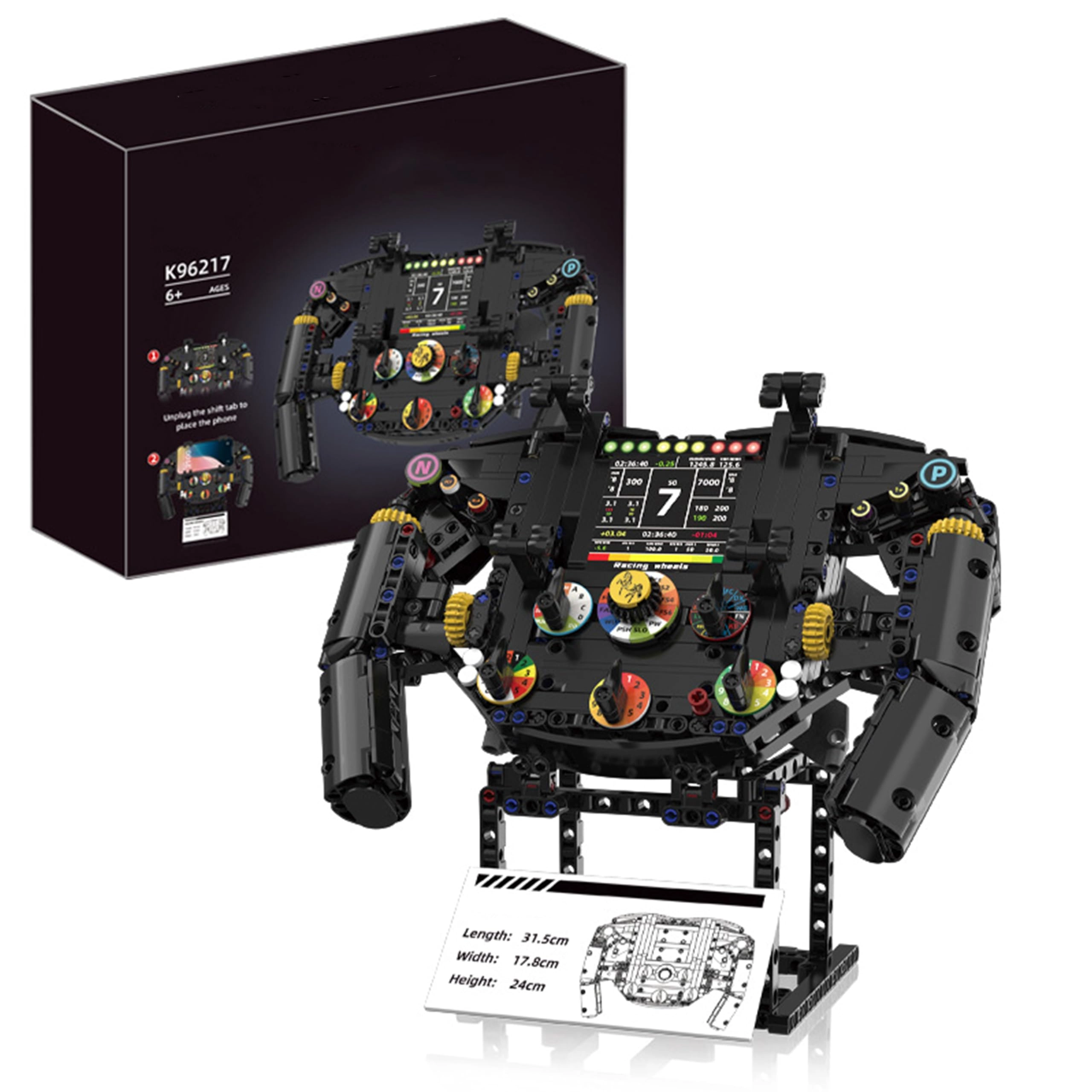 Shantou Kaiyu Technology Industry Co., Ltd F1 Racing Car Steering Wheel - 833 pcs for ages 6+