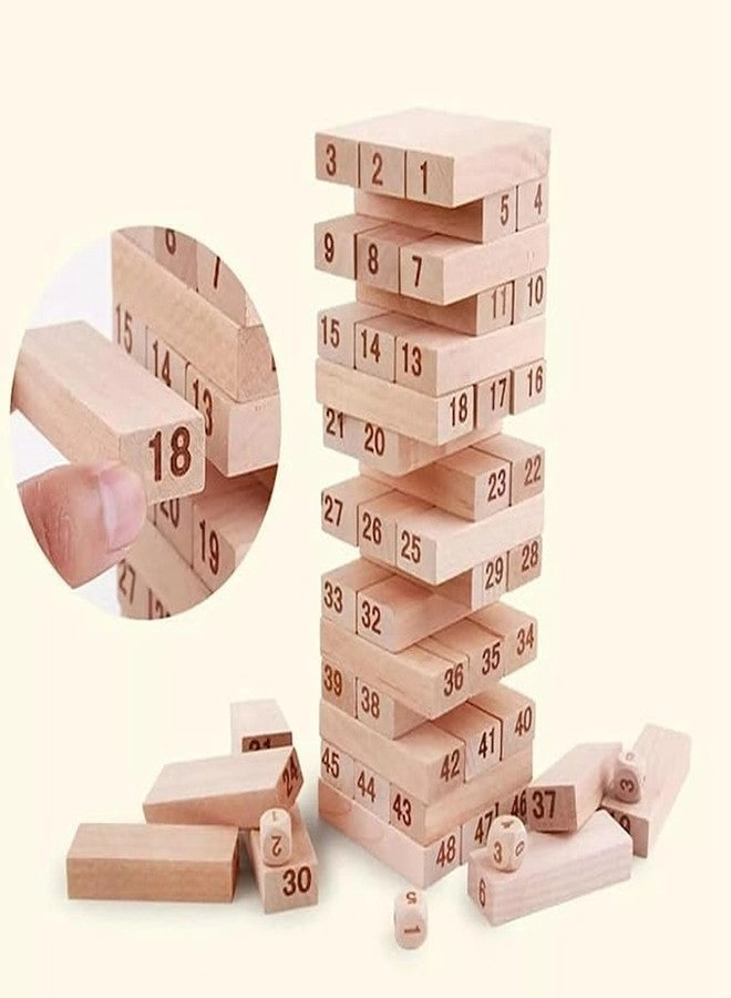 Number Block Stacking Tower - 48 Pieces