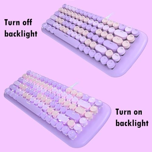 Cute Colorful Wired Mechanical Keyboard - Wired