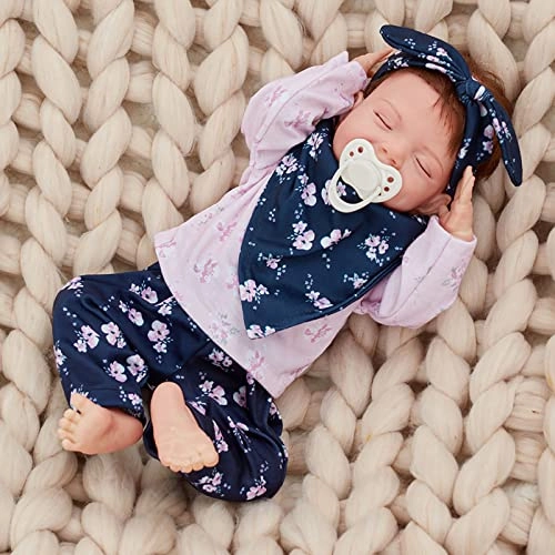 Rebirth Baby Doll - 19 Inch Vinyl Baby Girl Eyes Closed Ages 3+
