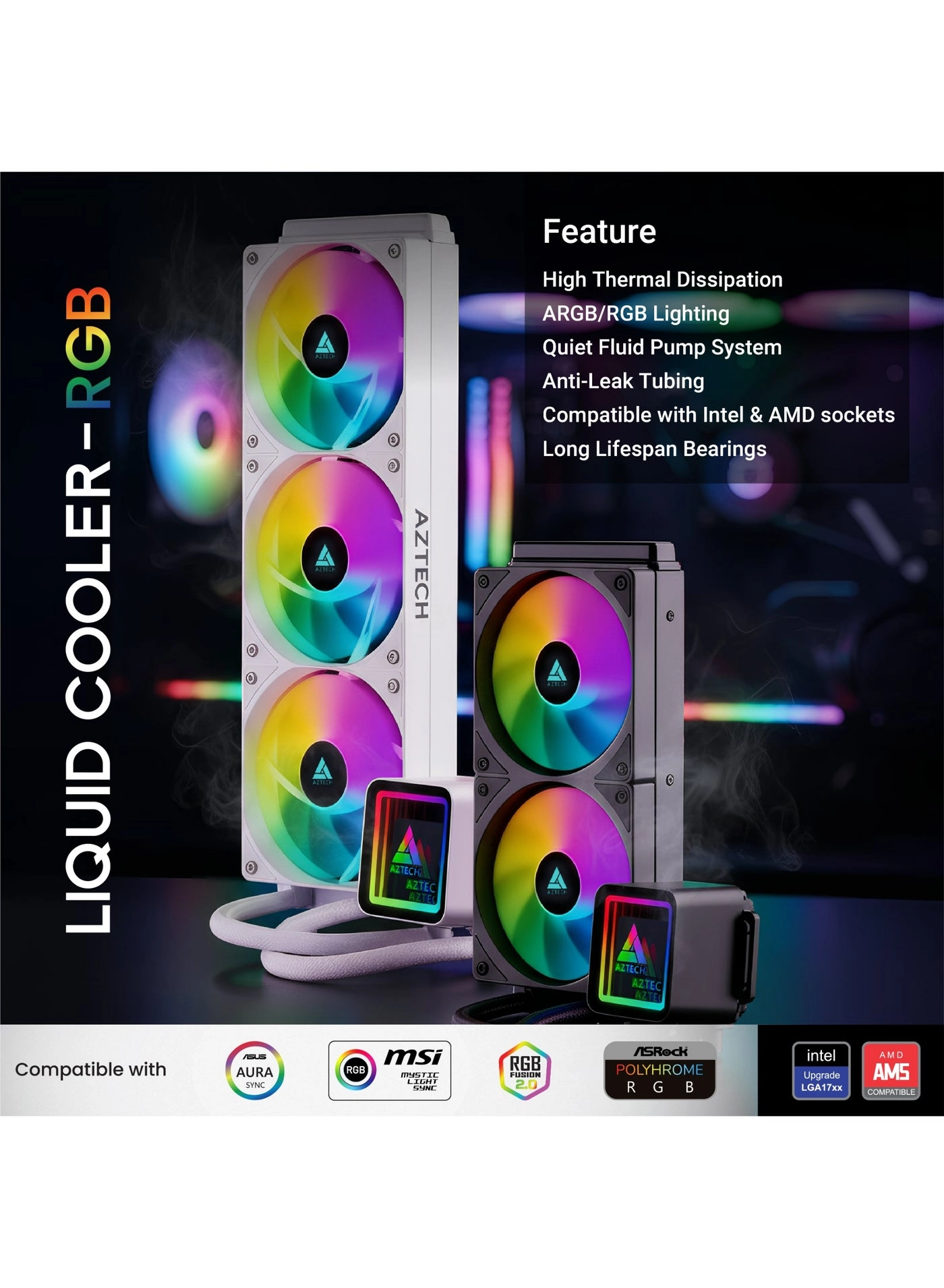 AZT-LC360B - triple PWM fans