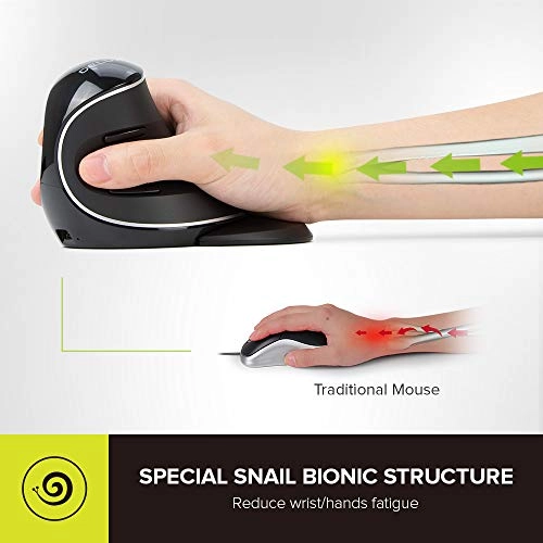 M618DB Vertical Ergonomic Mouse - Wireless