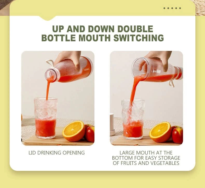 Portable Blender - USB Rechargeable, 4 Stainless Steel Blades