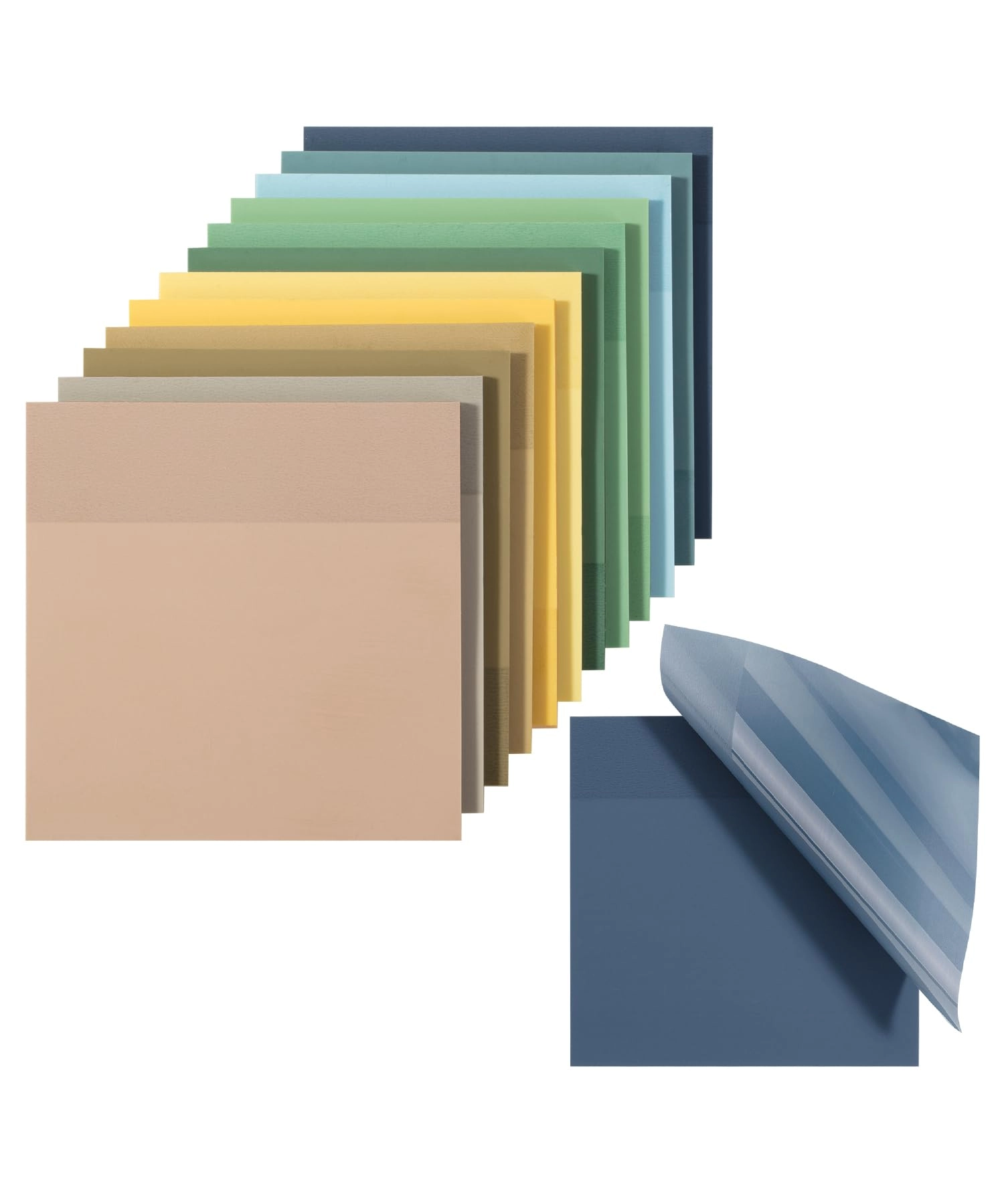 Mr. Pen Transparent Sticky Notes - 600 Sheets 12 Pads