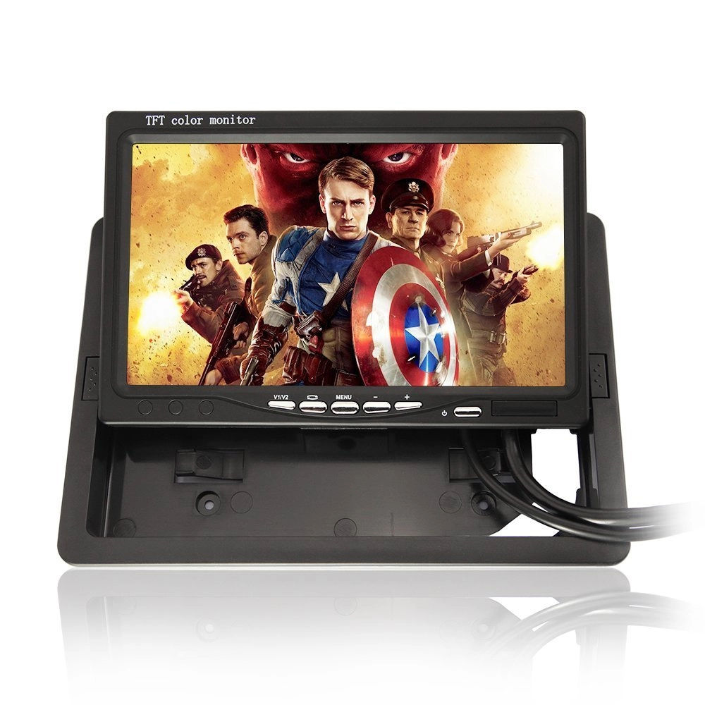 B&W Cases TFT Color LCD Car Monitor - 7-inch