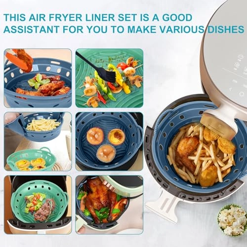 Silicone Air Fryer Liners - 2-Pack