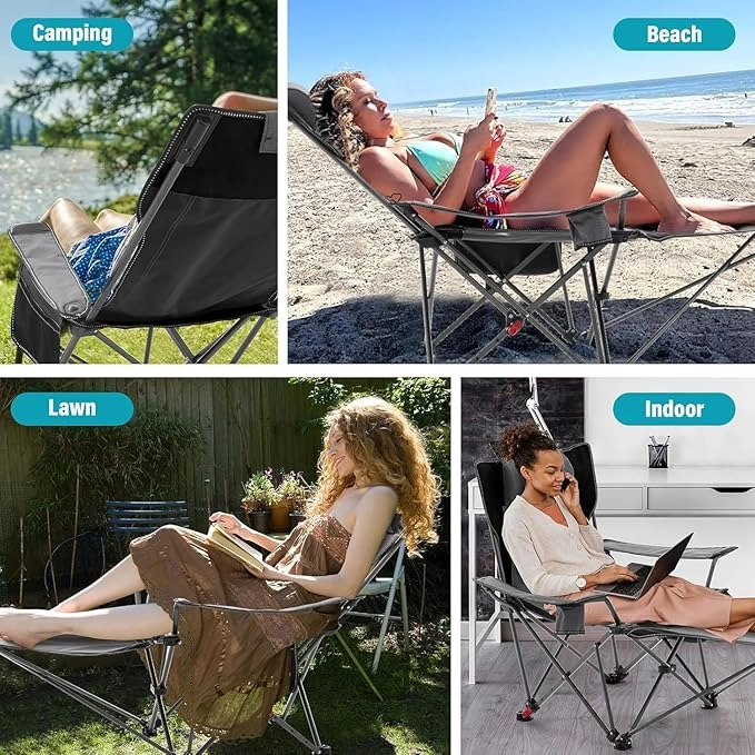 Foldable Camping Chair - 264 pounds
