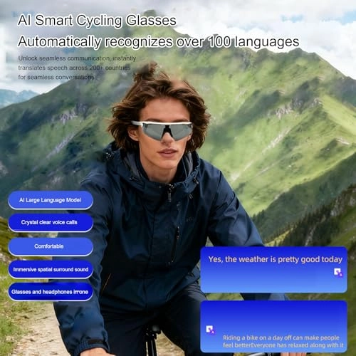 Smart Cycling Glasses - Bluetooth Built-in Mic Speaker Windproof