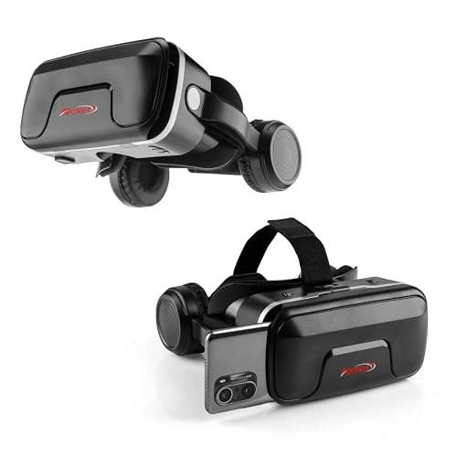 3D Virtual Reality Headset - Built-in Headphones Remote Controller