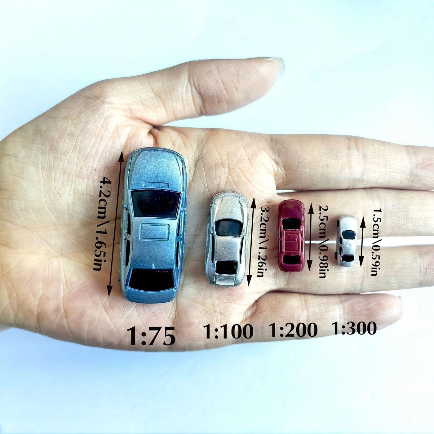 Mini Car Sedan Models - 1:100 durable plastic