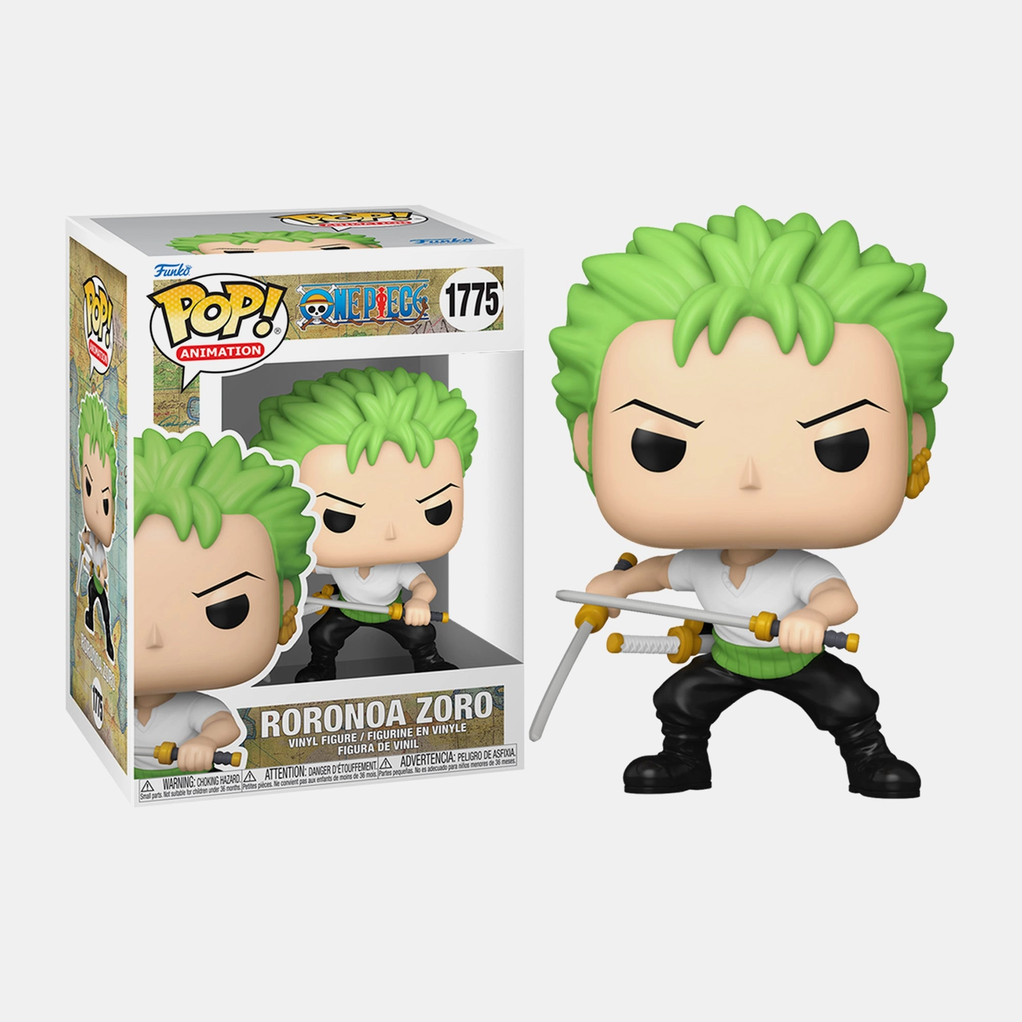 FUNKO Roronoa Zoro - One Piece - Pop! Animation Chase Variant - 16 cm (Fu80369)