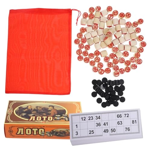 Veemoon Tombola - Rustic Vintage Plastic Bingo Chips 190